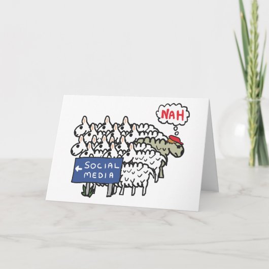 Anti-Social-Media Karte (Vorderseite)