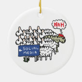 Anti-Social-Media Keramik Ornament (Hinten)