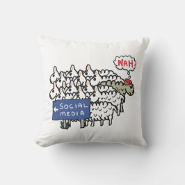 Anti-Social-Media Kissen