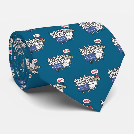 Anti-Social-Media Krawatte (Gerollt)