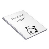 Anti-Social-Panda-Bären-Notebook Notizblock (Rechte Seite)