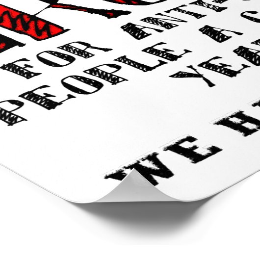 Anti-Social Support Group Funny Poster (Ecke)