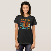 Anti Social Vaters Club Retro Funny Vater Leben Fe T-Shirt (Vorne ganz)