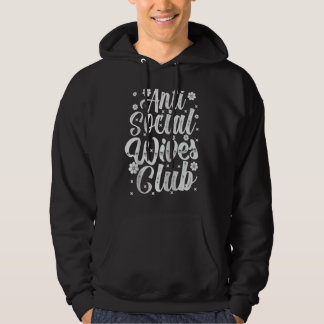 Anti Social Wives Club  Retro  Raglan Baseball Hoodie