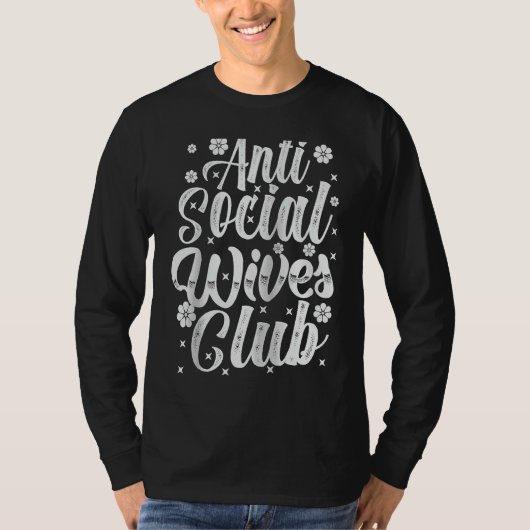 Anti Social Wives Club  Retro  Raglan Baseball T-Shirt (Vorderseite)