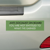 ANTI-SOCIALISM AUTOAUFKLEBER (Auf Auto)