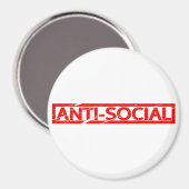Anti-soziale Briefmarke Magnet (Vorderseite/Rückseite)