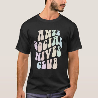 ANTI SOZIALE EHEFRAUEN CLUB Ehefrau Retro Introver T-Shirt