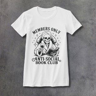 Anti-Sozialer Buchclub Damen-Fit-Shirt T-Shirt