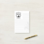Anti-Sozialer Buchclub Lined 3M Post-it® Notizen (Auf Schreibtisch)