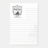Anti-Sozialer Buchclub Lined 3M Post-it® Notizen (Vorderseite)