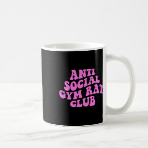 Anti-Sozialer-Gym-Ratte-Club Lustiger Fitness Body Kaffeetasse