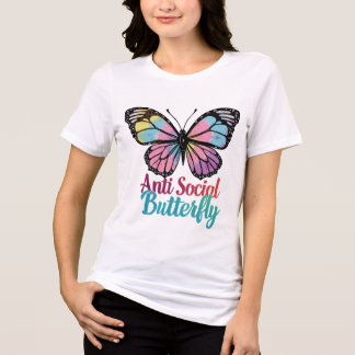 Anti-Sozialer Schmetterling – Introvertierte Aussa Tri-Blend Shirt