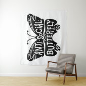 Anti-sozialer Schmetterling Wandteppich (Beispiel)