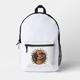Anti-Sozialer Wanderclub Grafik Bedruckter Rucksack