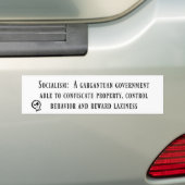 Anti-Sozialistischer Autoaufkleber (Auf Auto)