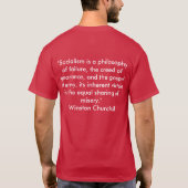 Anti-sozialistischer T - Shirt (Rückseite)