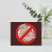 Anti-Squirrel Postkarte (Stehend Vorderseite)