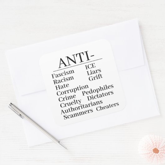 Anti- Sticker (Umschlag)