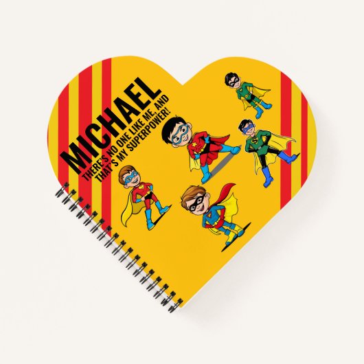 ANTI-STRESS KIDS HERO SUPERHERO POWER RED NOTIZBLOCK (Vorderseite)