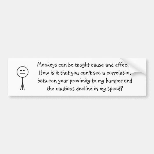 Anti-Tailgating Autoaufkleber (Vorne)