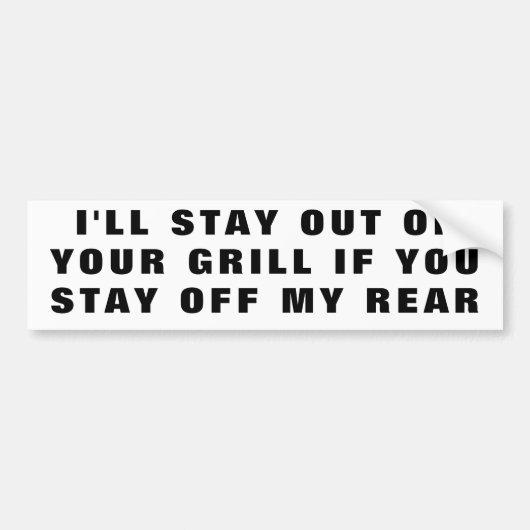 Anti-Tailgating-Autoaufkleber Autoaufkleber (Vorne)