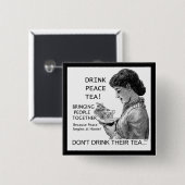 ANTI-TEA PARTY-KNOPF BUTTON (Vorne & Hinten)