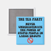 Anti-Tee-Party Magnet (Vorderseite/Rückseite)