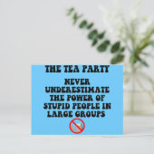 Anti-Tee-Party Postkarte (Stehend Vorderseite)