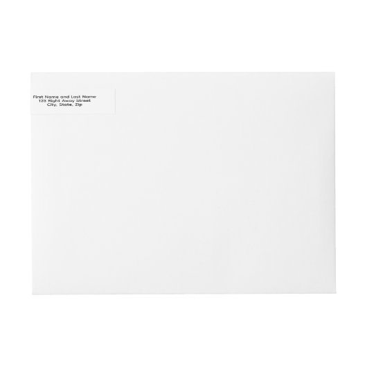Anti-Theft White Envelope Label – Return Mail  (Vorderseite)