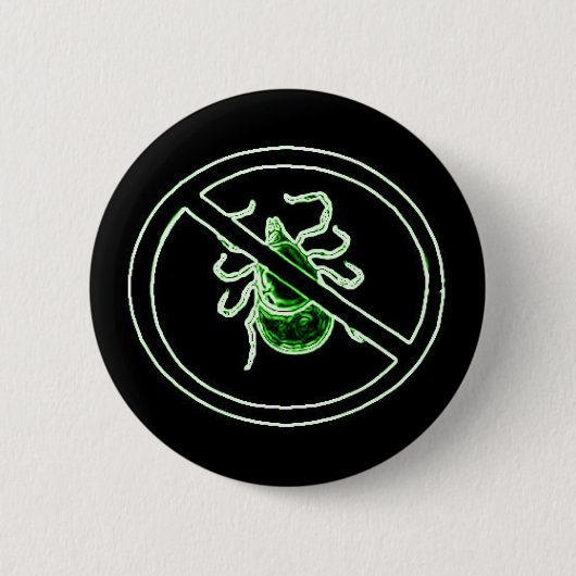 Anti-Tick Lyme Disease Awareness Button (Vorderseite)