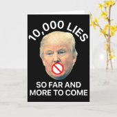 Anti Trump 10 Karte (Gelbe Blume)