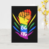 Anti Trump 8645 Lgbtq+ Karte (Gelbe Blume)