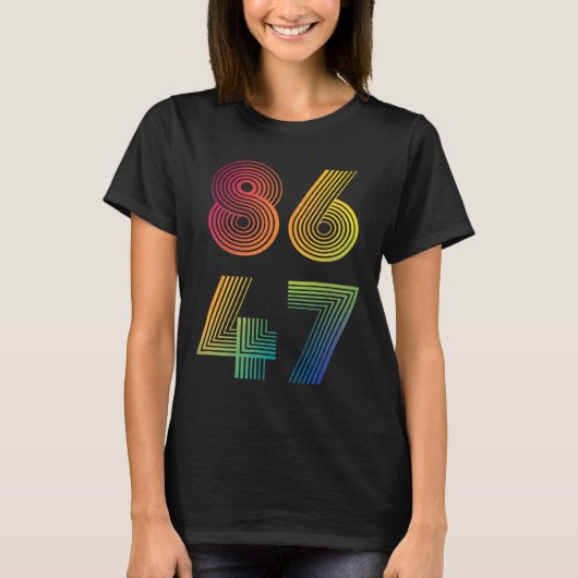 Anti Trump 8647 86 47 Impeach 47 Anti-Trump Präsid T-Shirt (Vorderseite)