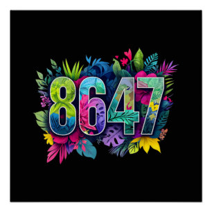 Anti Trump 8647 Floral Widerstehen 86 47 Impeach T Poster