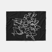 Anti Trump 86 45 Uni Erwachsene Cartoon Fleecedecke (Vorderseite (Horizontal))