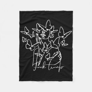 Anti Trump 86 45 Uni Erwachsene Cartoon Fleecedecke