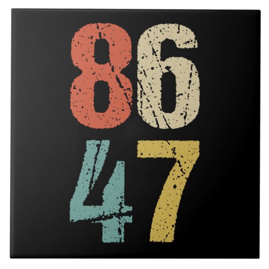 Anti-Trump - 86 47 I Fliese (Vorderseite)