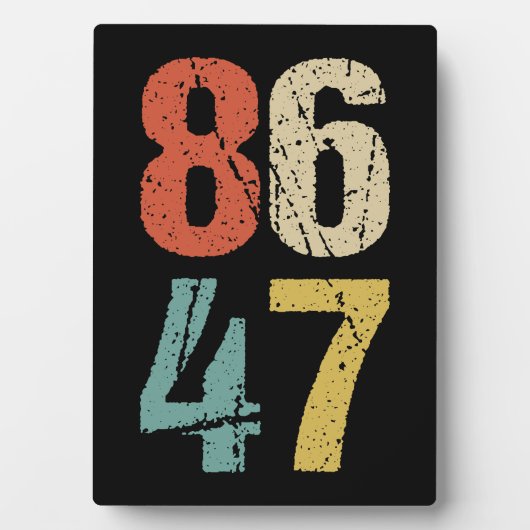 Anti-Trump - 86 47 I Fotoplatte (Vorderseite)