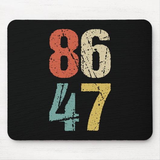 Anti-Trump - 86 47 I Mousepad (Vorne)