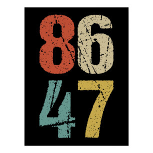 Anti-Trump - 86 47 I Poster