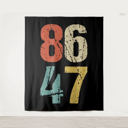 Anti-Trump - 86 47 I Wandteppich (Vorderseite)