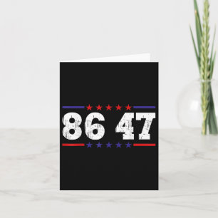 Anti Trump 86 47 Politische Humor Retro Vintage  Karte