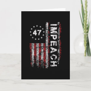 Anti Trump Absetzen 47 Trump 47. Präsident US-Flag Karte