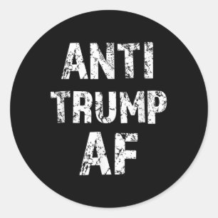 Anti Trump Af Funny impeach Ihm Präsident Runder Aufkleber