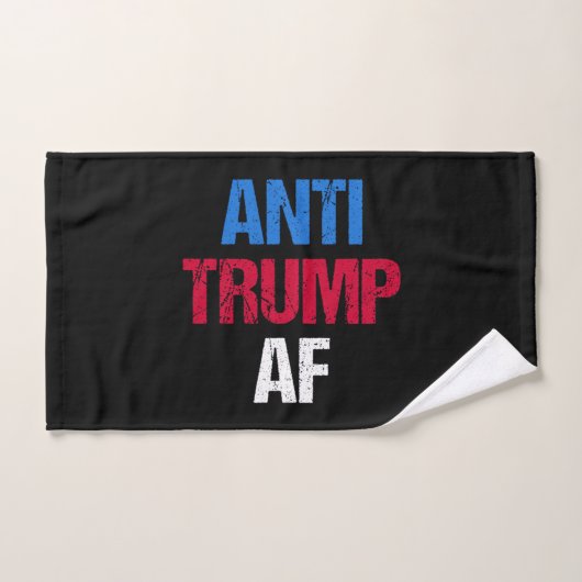 Anti-Trump AF I Badhandtuch Set (Handtuch)