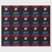 Anti-Trump AF I Geschenkpapier (Flach)