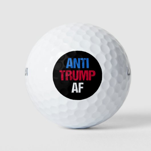 Anti-Trump AF I Golfball (Vorderseite)