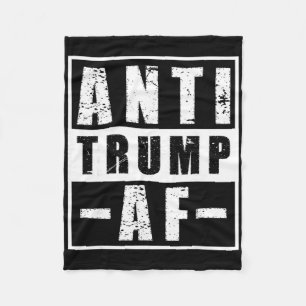 Anti-Trump-AF-Shirt Fette Liberale Politische Humo Fleecedecke