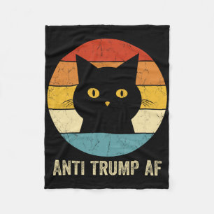 Anti-Trump-AF-T-Shirt Retro Lustig Anti-Trump-Katz Fleecedecke